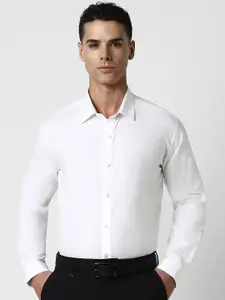 V Dot Men Slim Fit Geometric Printed Spread Collar Pure Cotton Party Shirt