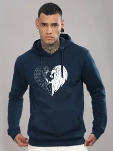 ADRO Men Printed Hooded Sweatshirt