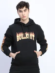 HIGHLANDER Men Graphic Printed Hood Pullover Sweatshirt