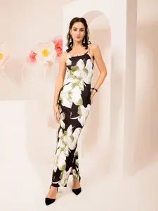 TANDUL Floral Print Maxi Dress