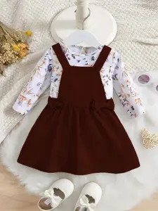 BAESD Girls Floral Print A-Line Dress