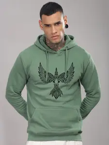 ADRO Men Cotton Full Sleeves Hooded neck Kangaroo Pocket Pullover Sweatshirt