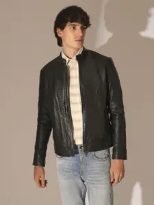 SELECTED Men Spread Collar Checked Cotton Casual Shirt