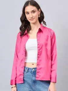 Style Quotient Women Smart Fit Satin Regular Formal Shirt