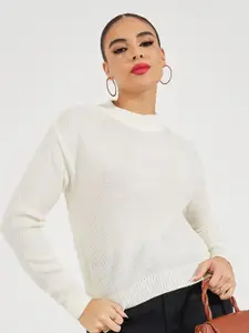 Styli Women Short Length Regular Fit High Neck Sweater