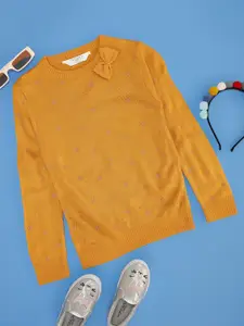 Pantaloons Junior Girls Round neck Pullover Sweaters