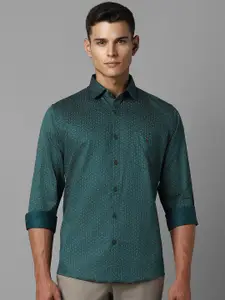 Louis Philippe Sport Men Slim Fit Micro Ditsy Printed Pure Cotton Casual Shirt