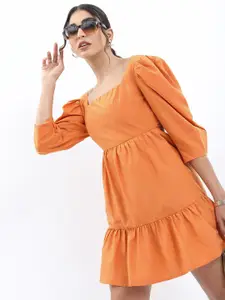 Tokyo Talkies Polka Dot Print Bodycon Mini Dress