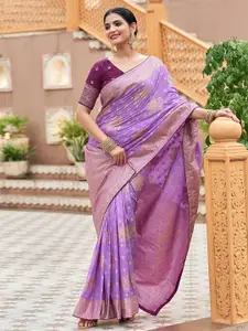 Satrani Ethnic Motifs Pure Silk Banarasi Saree