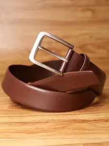 Peter England Men Textured Leather Formal Belt