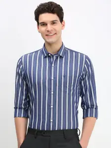 Allen Solly Men Vertical Striped Cotton Slim Fit Formal Shirt