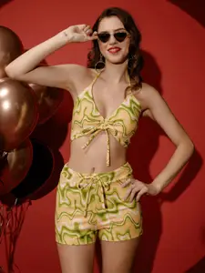 TANDUL Women's Tropical Mini Dress