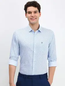 Allen Solly Men Floral Printed Cotton Slim Fit Formal Shirt