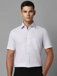 Louis Philippe Men Classic Spread Collar Micro Ditsy Printed Cotton Formal Shirt