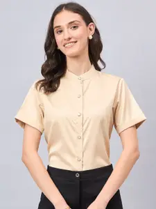 Style Quotient Women Solid Satin Party Shirt