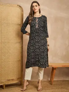 all about you Women Printed Straight Kurtas