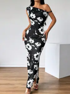 TANDUL Floral Print Maxi Dress