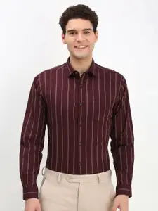 Allen Solly Men Vertical Striped Cotton Slim Fit Formal Shirt