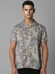 Louis Philippe Jeans Men Slim Fit Abstract Printed Casual Shirt