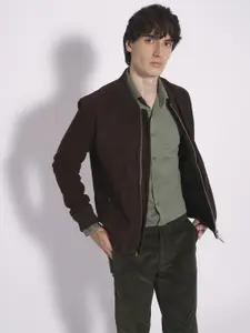 SELECTED Men Spread Collar Solid Cotton Slim Fit Casual Shirt