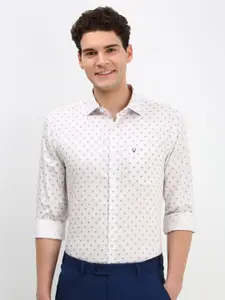 Allen Solly Men Geometric Printed Cotton Slim Fit Formal Shirt
