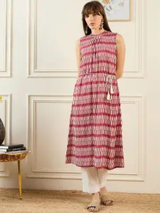 Indo Era Geometric Printed  A-line Kurta