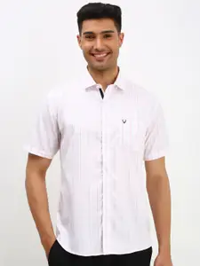 Allen Solly Men Spread Collar Checked Cotton Slim Fit Casual Shirt