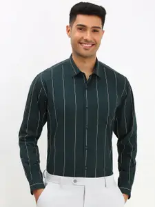 Allen Solly Men Spread Collar Vertical Striped Cotton Slim Fit Formal Shirt