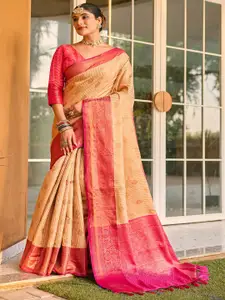 Anouk Ethnic Motifs Zari Kanjeevaram Saree