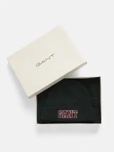 GANT Men Self Design Solid Scarf