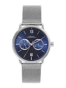 French Connection Men Dial & Stainless Steel Bracelet Style Straps Watch FCN085USM