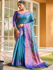 Anouk Floral Zari Woven Design Kanjeevaram Saree