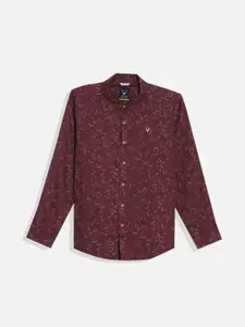 Allen Solly Junior Boys Spread Collar Floral Printed Cotton Casual Shirt
