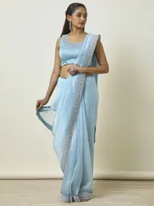 Soch Embellished Beads and Stones Organza Saree