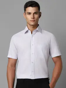 Louis Philippe Men Classic Spread Collar Micro Ditsy Printed Cotton Casual Shirt