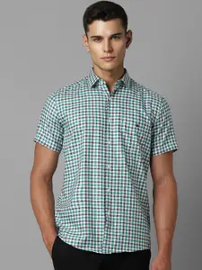 Louis Philippe Sport Men Slim Fit Gingham Checks Pure Cotton Casual Shirt