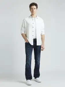Pepe Jeans Men Spread Collar Conversational Printed Cotton Casual Shirt