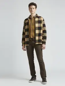 Pepe Jeans Men Spread Collar Tartan Checked Cotton Casual Shirt