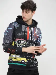 HIGHLANDER Men Graphic Printed Hood Pullover Sweatshirt