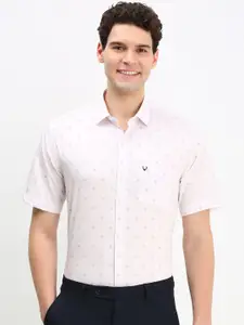 Allen Solly Men Geometric Printed Cotton Slim Fit Formal Shirt