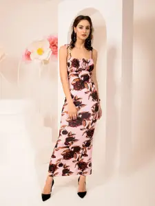 TANDUL Floral Print Maxi Dress
