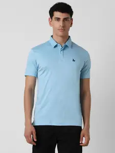 Van Heusen Sport Men Solid Polo Collar Cotton T-shirt