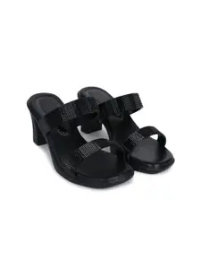 CHINRAAG Block Sandals with Bows