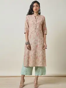 Soch Ethnic Motifs Printed Straight Kurta
