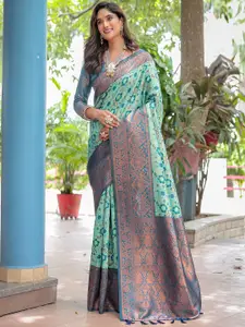 Anouk Floral Zari Designer Kanjeevaram Saree