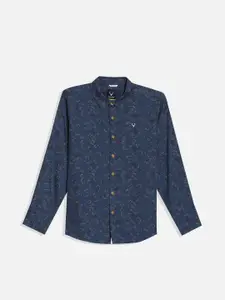 Allen Solly Junior Boys Spread Collar Floral Printed Cotton Casual Shirt