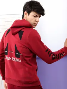 HIGHLANDER Men Graphic Printed Hood Pullover Sweatshirt