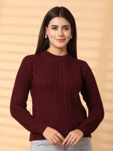 Clora Creation Women Cable Knit Woollen Pullover