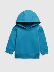 mothercare Boys Antimicrobial Solid Hood Cotton Pullover Sweatshirt