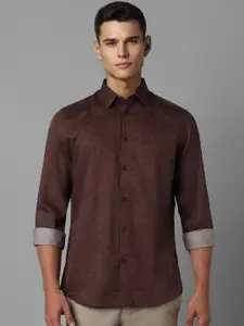 Louis Philippe Sport Men Classic Abstract Printed Pure Cotton Casual Shirt